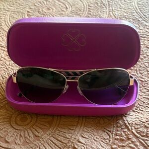 Candie's Black Sunglasses with Purple Case